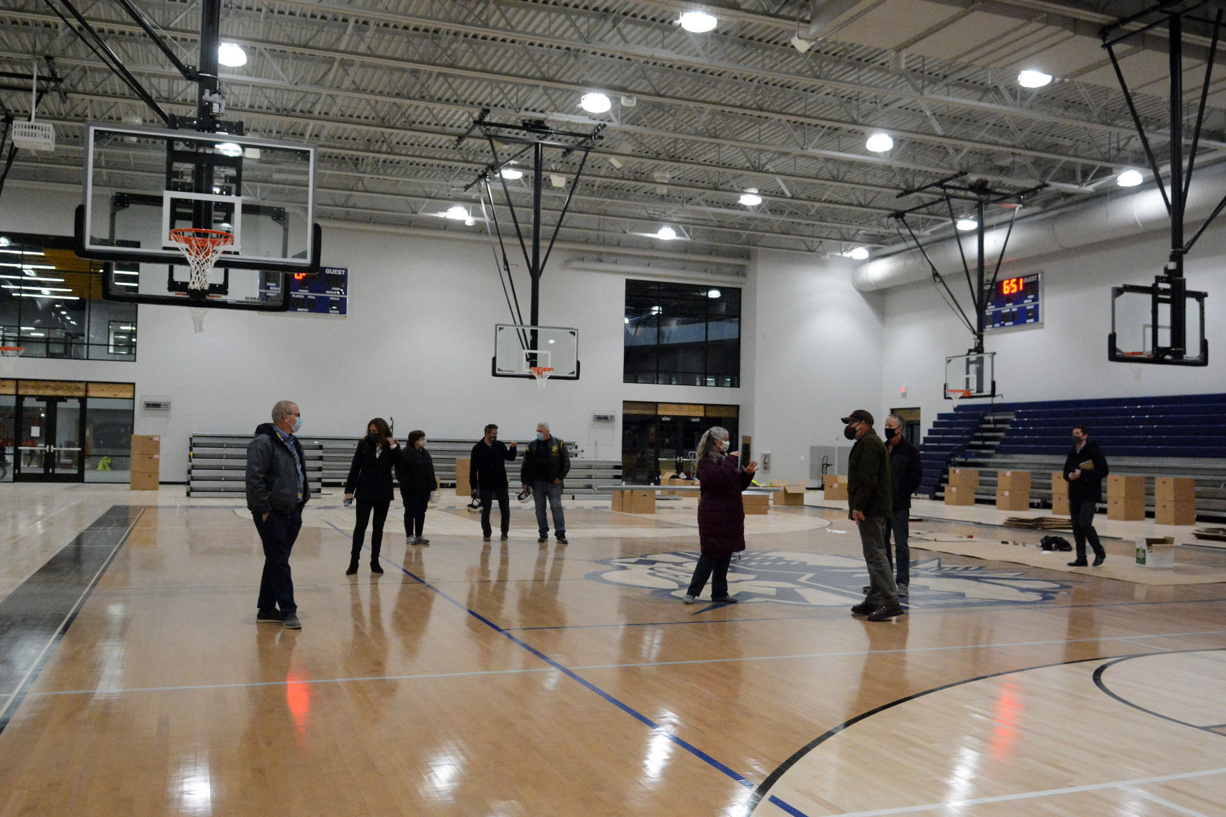 Tour of Jack Young Middle School construction, Dec. 7